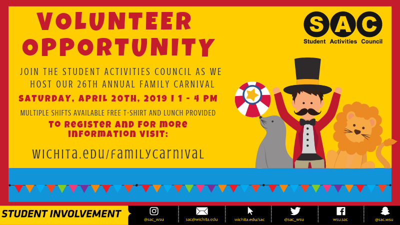 Family Carnival volunteers for April 20, 2019