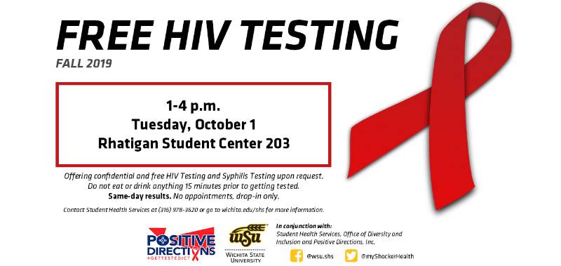 Free HIV Testing Oct. 1, 2019