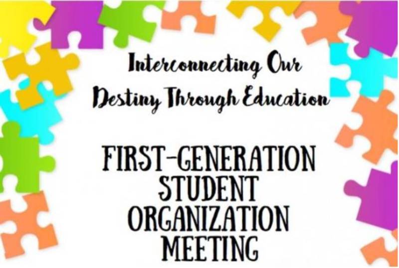 First-Gen meeting Aug. 21, 2020