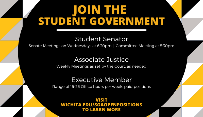 SGA Logo JOIN THE STUDENT GOVERNMENT