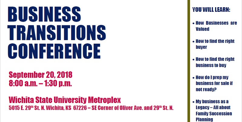 Business Transitions Conference Sept. 20, 2018