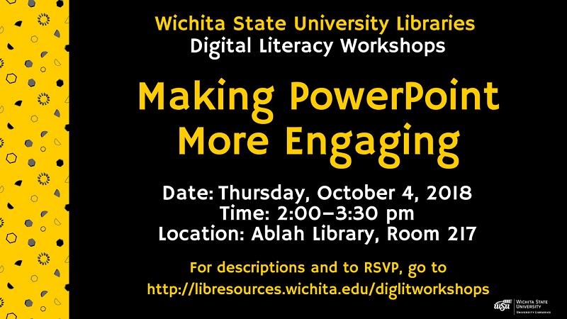 Library Workshop Oct. 4, 2018