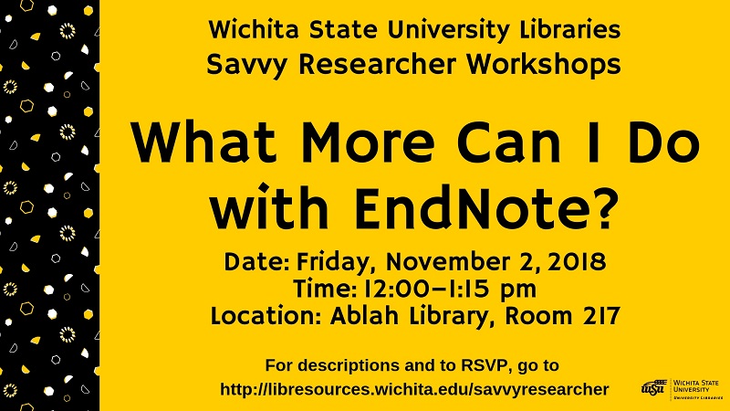 Library Workshop Nov. 2, 2018