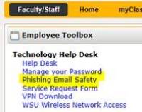 Phishing email