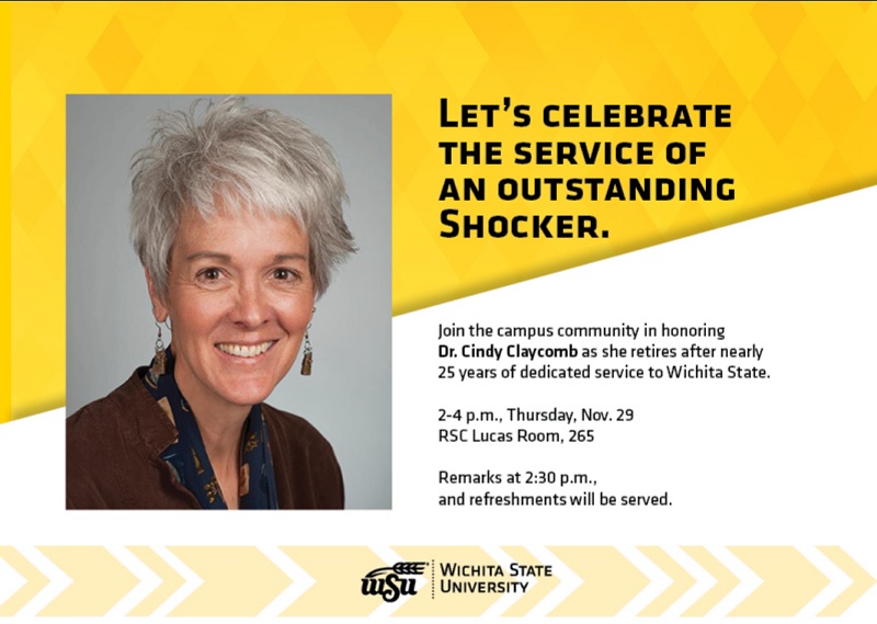Cindy Claycomb reception Nov. 29, 2018