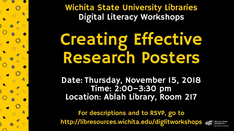 Library workshop Nov. 15, 2018