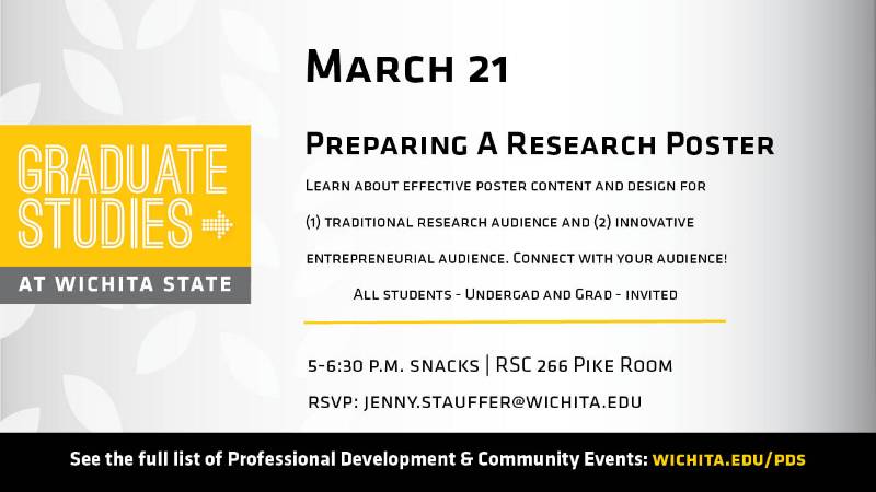 Grad School event March 21, 2019