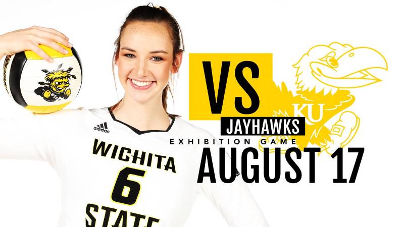 KU vs. WSU volleybal exhibition Aug. 17, 2019