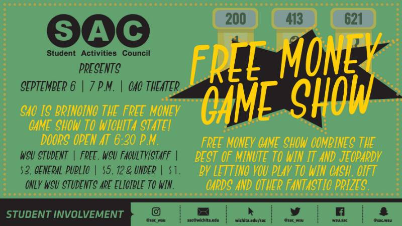 Free Money Game Show Sept. 6, 2019