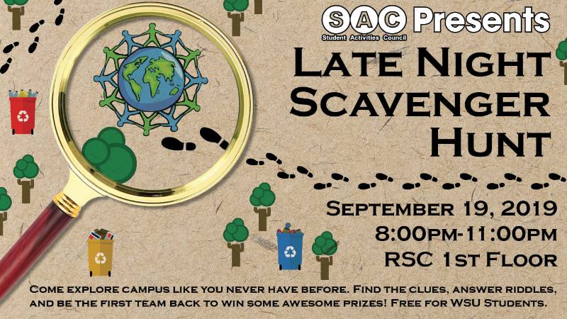 Scavenger hunt Sept. 19, 2019