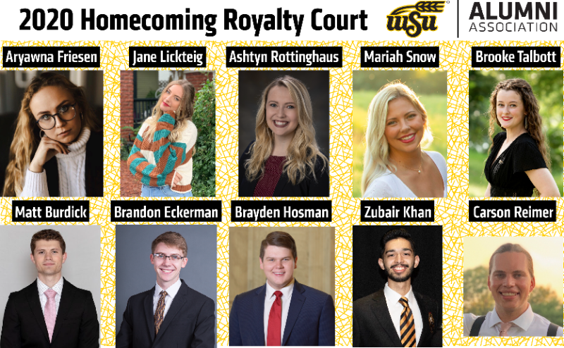 2020 Homecoming king and queen candidates