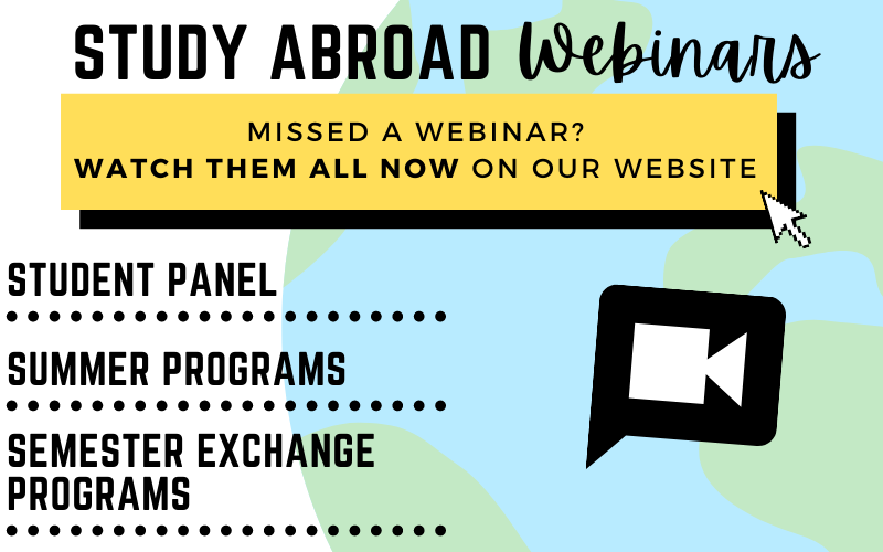 Study Abroad webinar