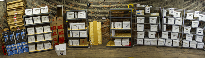 boxes in a storage room boxes in a storage room
