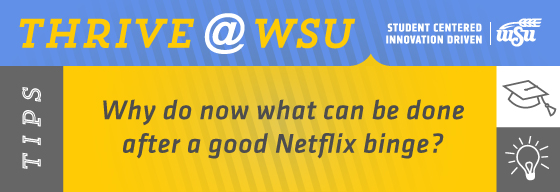 Why do now what can be done after a good Netlix binge?