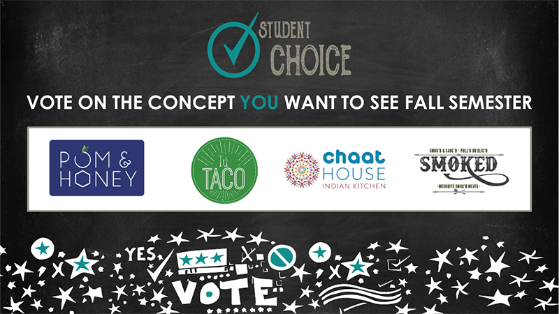 Student Choice - Vote on the Concept you Want to See Fall Semester Student Choice - Vote on the Concept you Want to See Fall Semester
